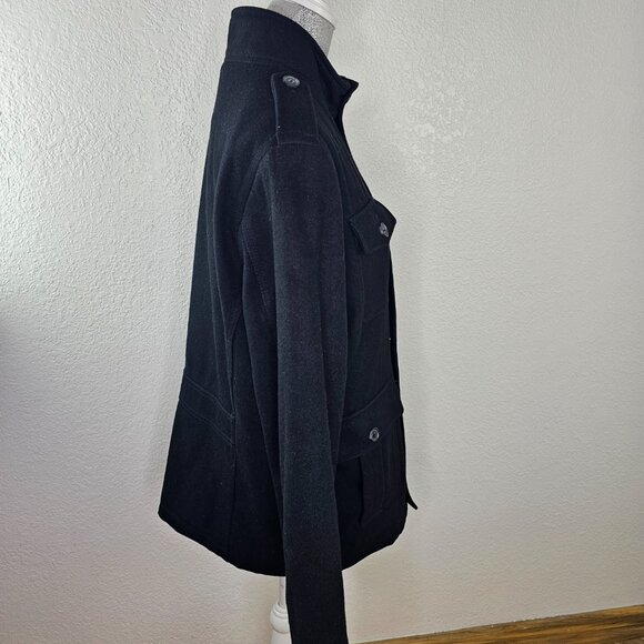 Merona Military Style Wool Blend Jacket - Picture 3 of 7